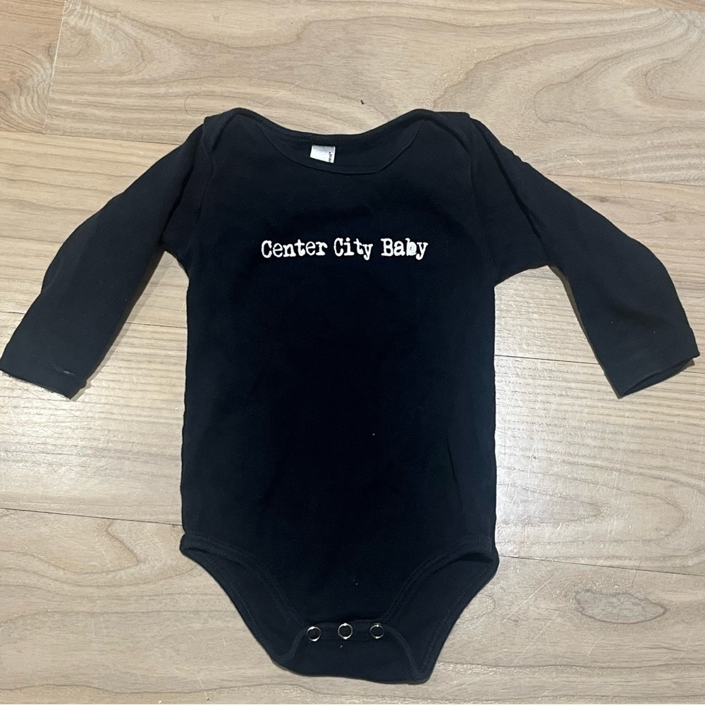 Philadelphia “Center City Baby” Black American Apparel Bodysuit 6-12 Months